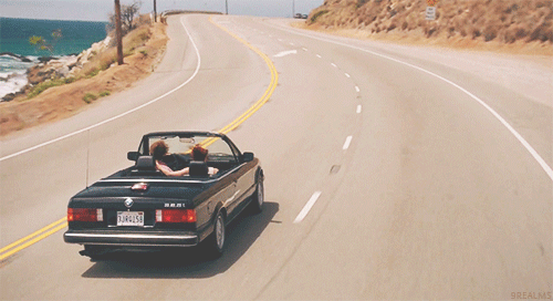 giphy.com car on highway