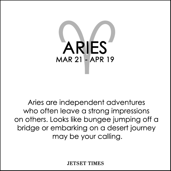Travel Horoscope Aries