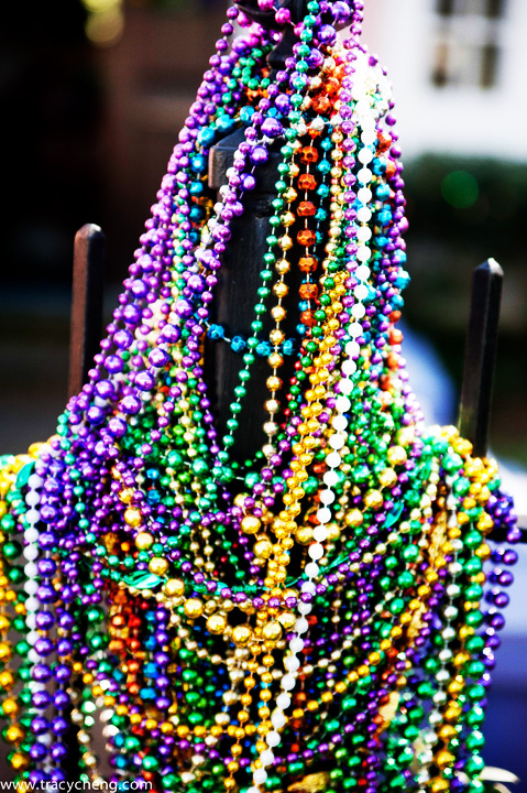 Tracy Cheng Mardi Gras beads