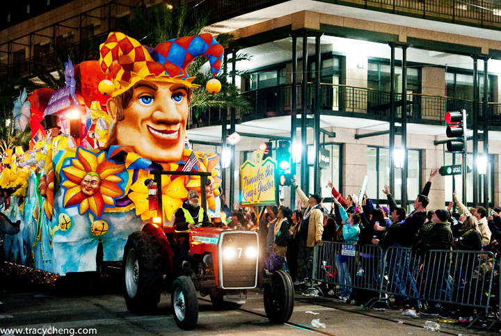 Tracy Cheng Mardi Gras parade