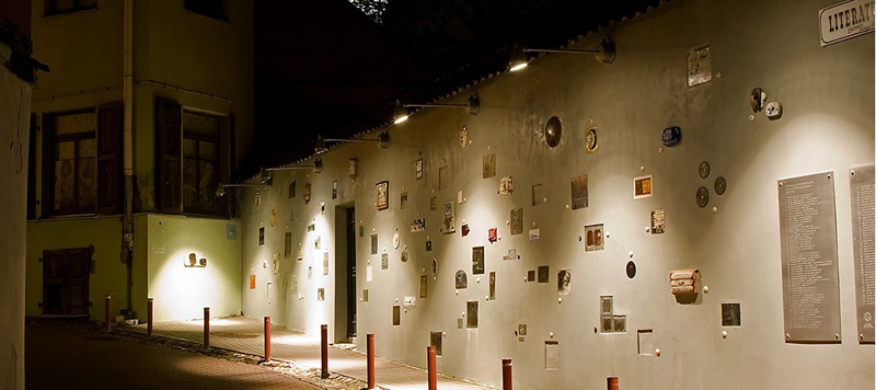 writers wall Lithuania