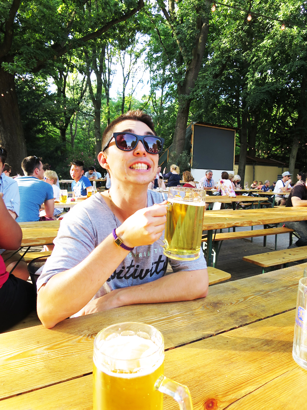 Biergarten in Tiergarten.