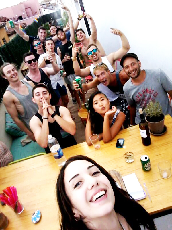 Madrid hostel.