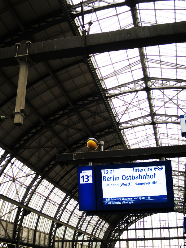 On the train to Berlin.