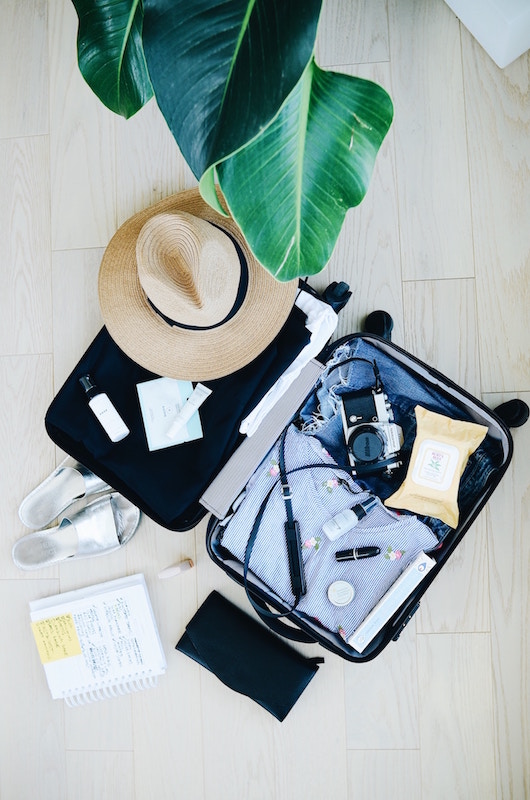 packing suitcase