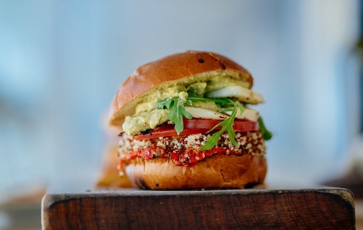 Vegetarian burger.