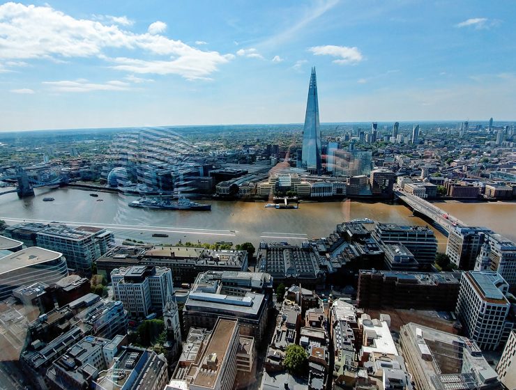 London skyline.