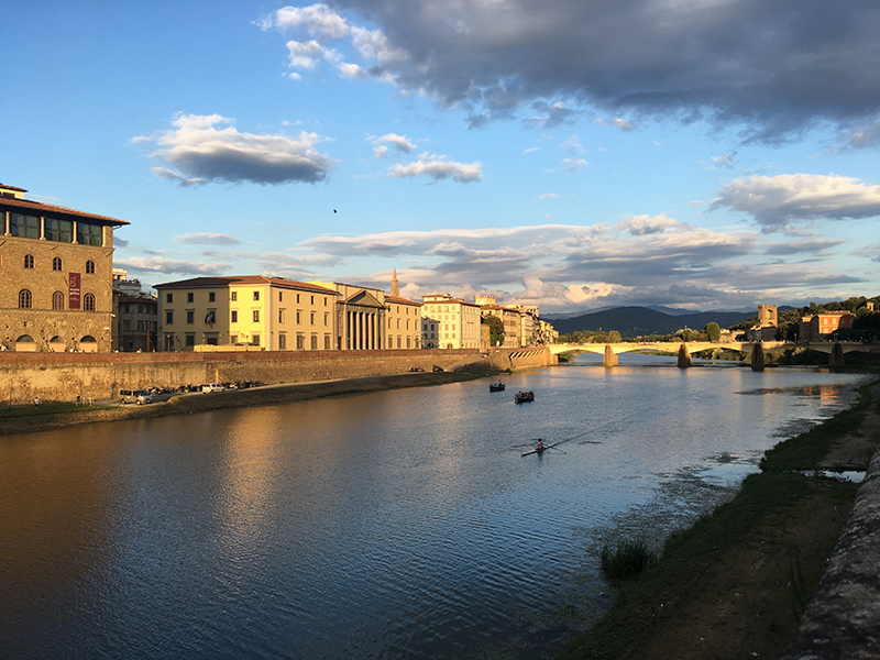 Florence at sunset.