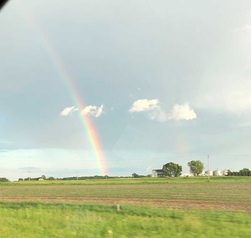 Driving through Iowa City