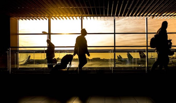 business trip airport