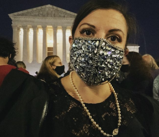 At The Supreme Court Vigil For RBG
