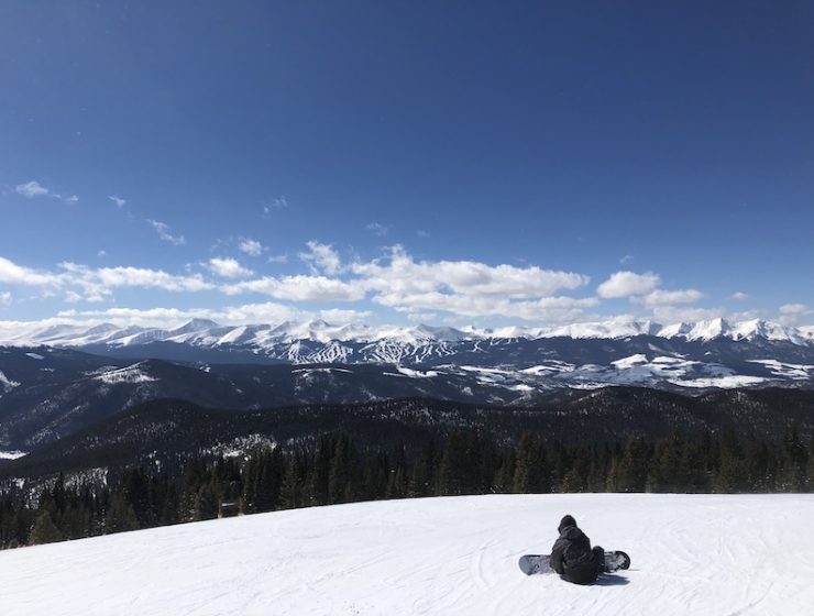 Lone Snowboarder