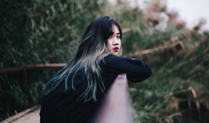 dyed hair