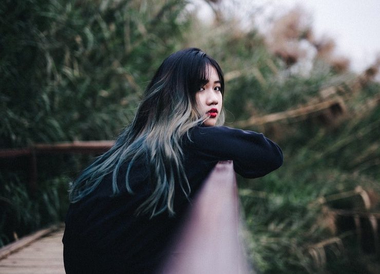 dyed hair