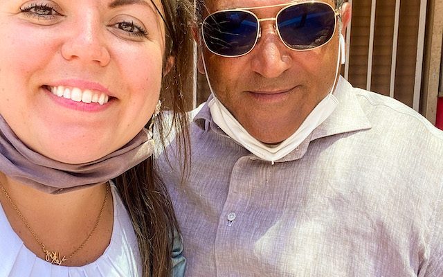 My driver Luigi and I. pignola