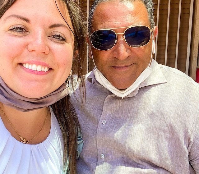 My driver Luigi and I. pignola