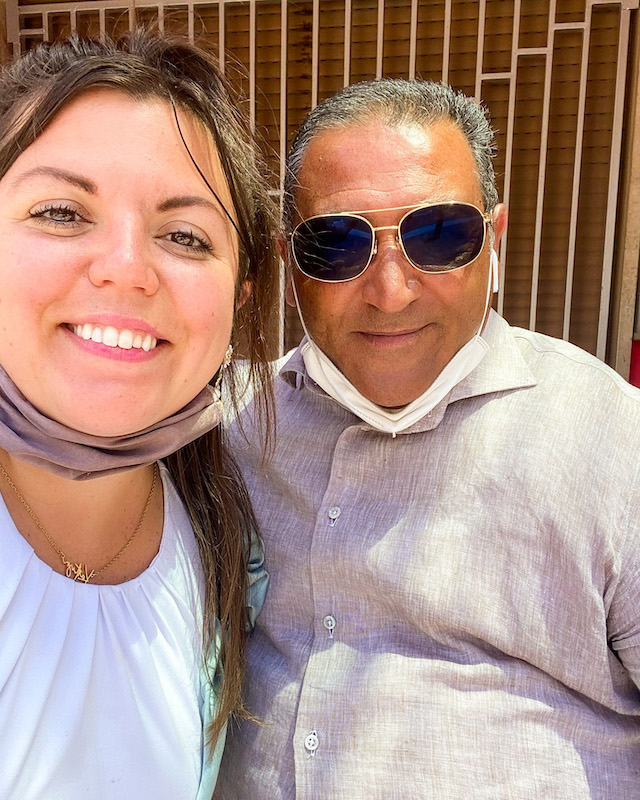 My driver Luigi and I. pignola