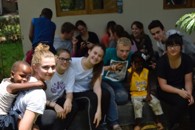 Helping at an Arushan orphanage