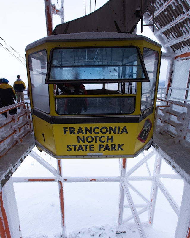 The aerial tramway in the colder months