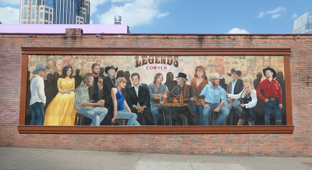 legends corner mural nashville