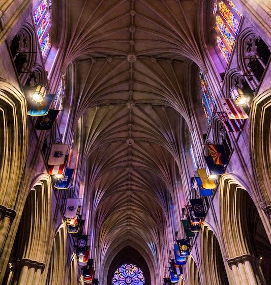 Inside of the Washington National Cathedral, Washington, D..C