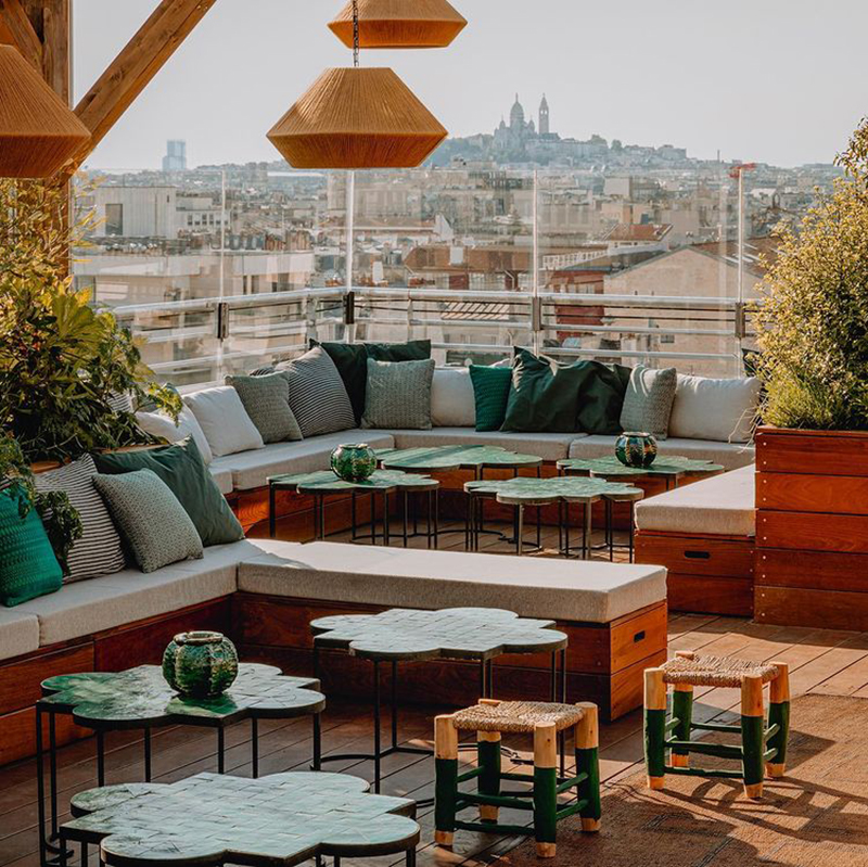 Le Perchoir rooftop bars in Paris