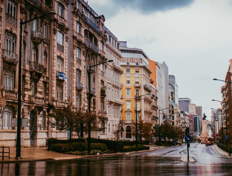 rainy day in lisbon