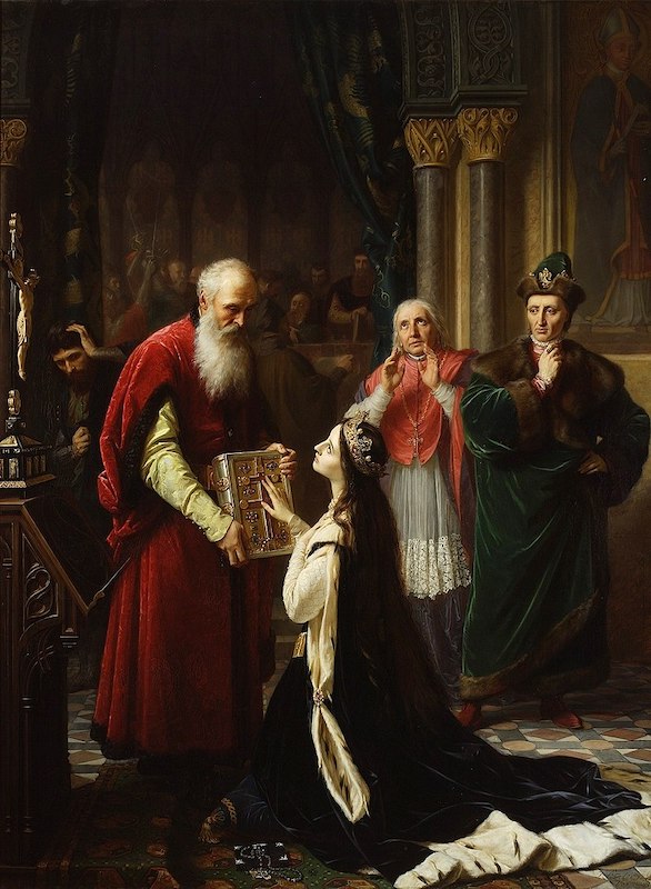 Queen Jadwiga's Oath, by Józef Simmler, 186. Wikipedia