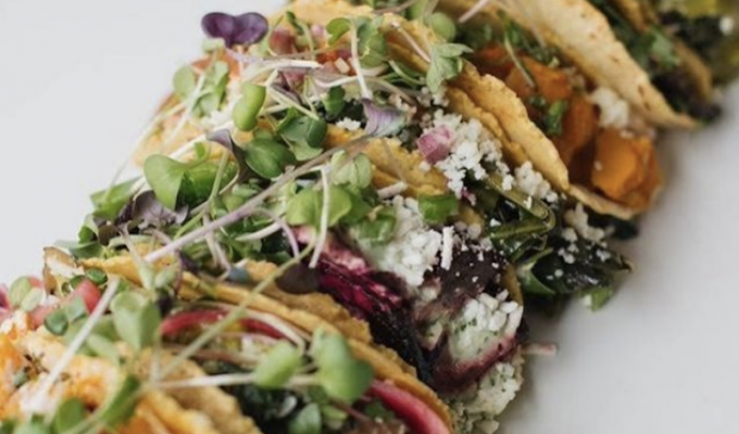Vegan tacos at Chaia, Georgetown
