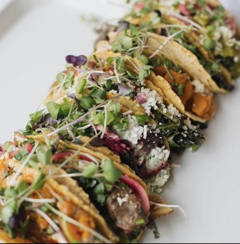 Vegan tacos at Chaia, Georgetown