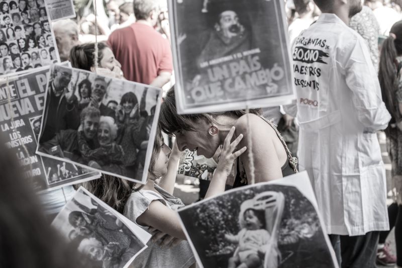 A protest on Plaza de Mayo