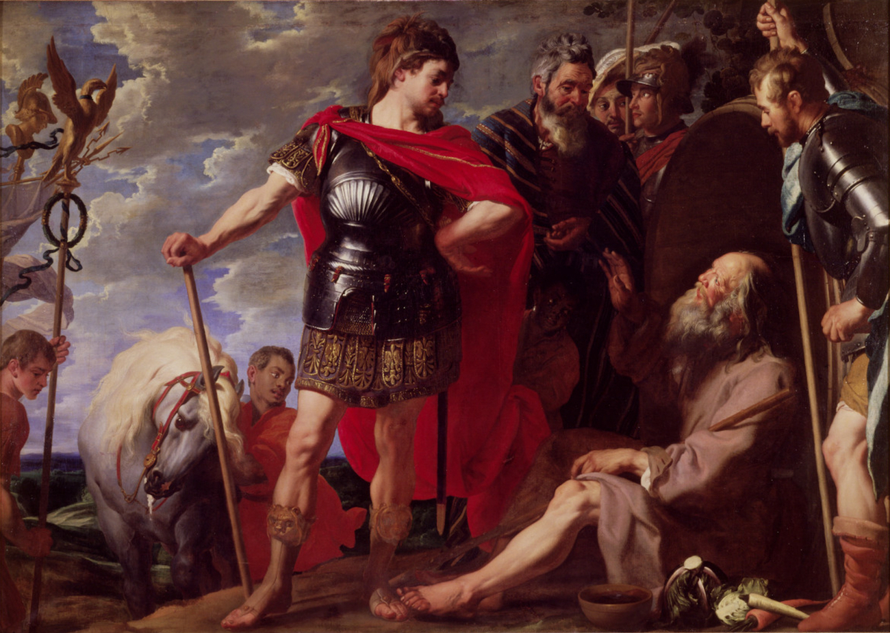 Alexander and Diogenes by Caspar de Crayer (c. 1650)