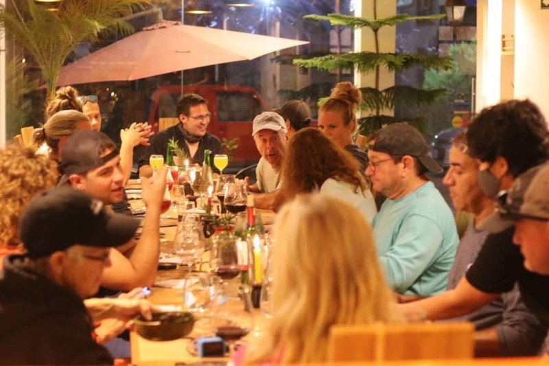 People sitting at a table