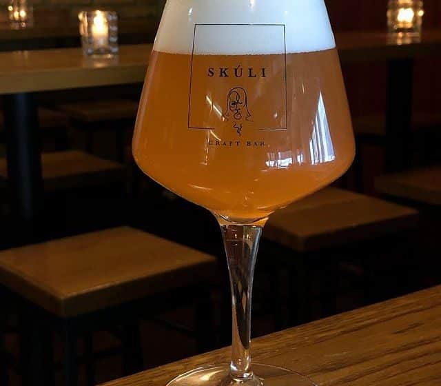 best bars in Reykjavík A glass of Cuvée Saint-Gilloise