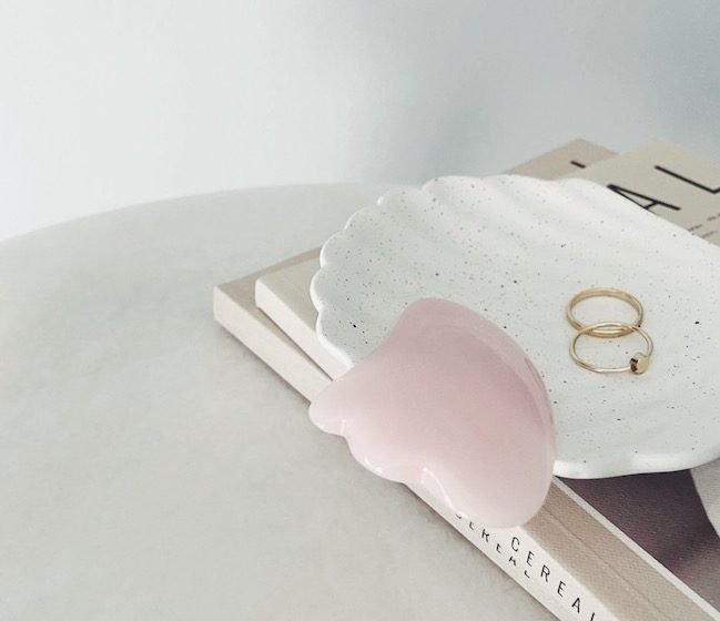pink gua sha