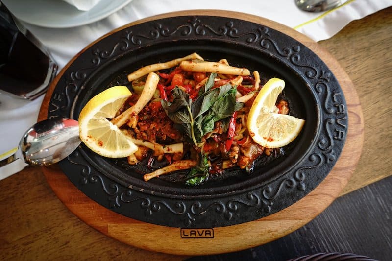 Sultanahment Fish House grilled calamari