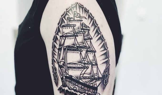 American Traditional Ship