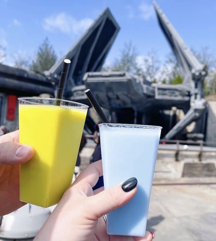 Green and Blue Milk snacks hollywood studios