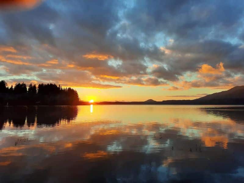 Lake Quinault at Sunset