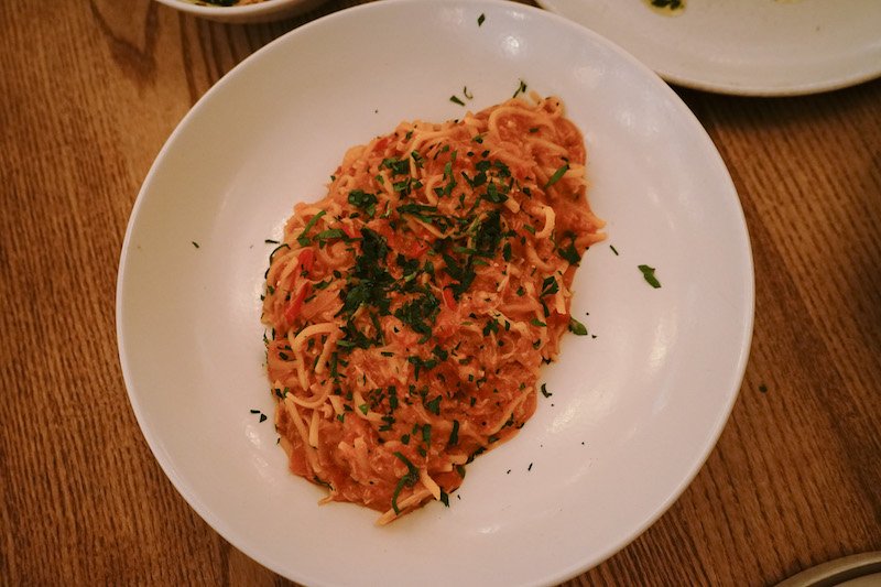 Sucre Dorset crab linguine