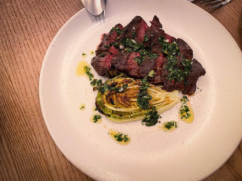 Sucre Hangar steak with chimichurri