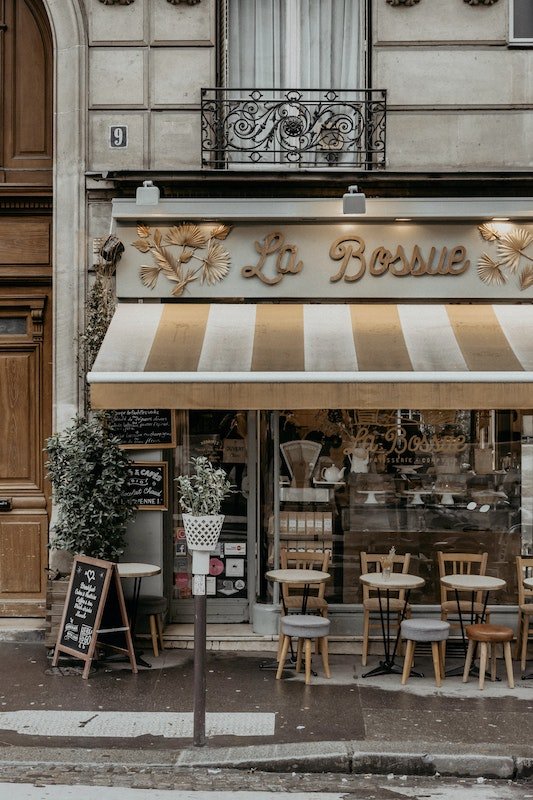France outdoor cafe Paris
