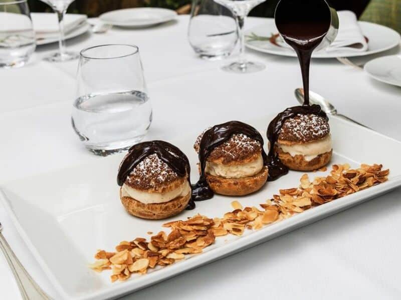 Profiteroles at La Closerie des Lilas parisian desserts