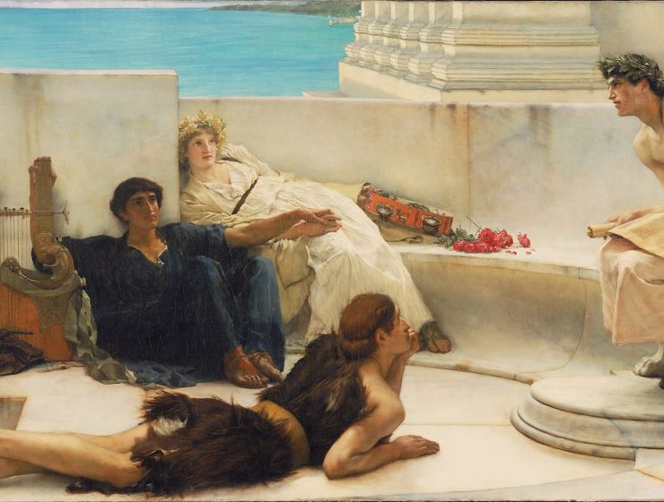 A Reading from Homer (1885) by Lawrence Alma-Tadema