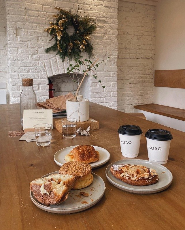 Coffee and pastries at KURO