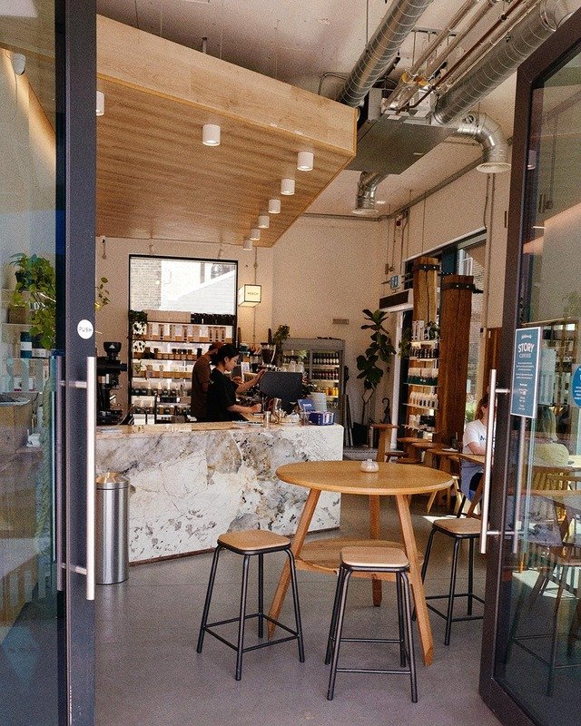 Welcoming atmosphere at Story Coffee