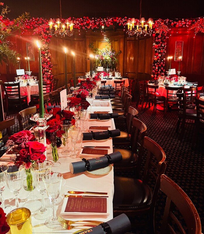 Holiday decor at Tramp
