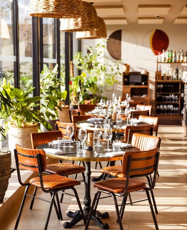 Rooftop terrace restaurant at The Conduit