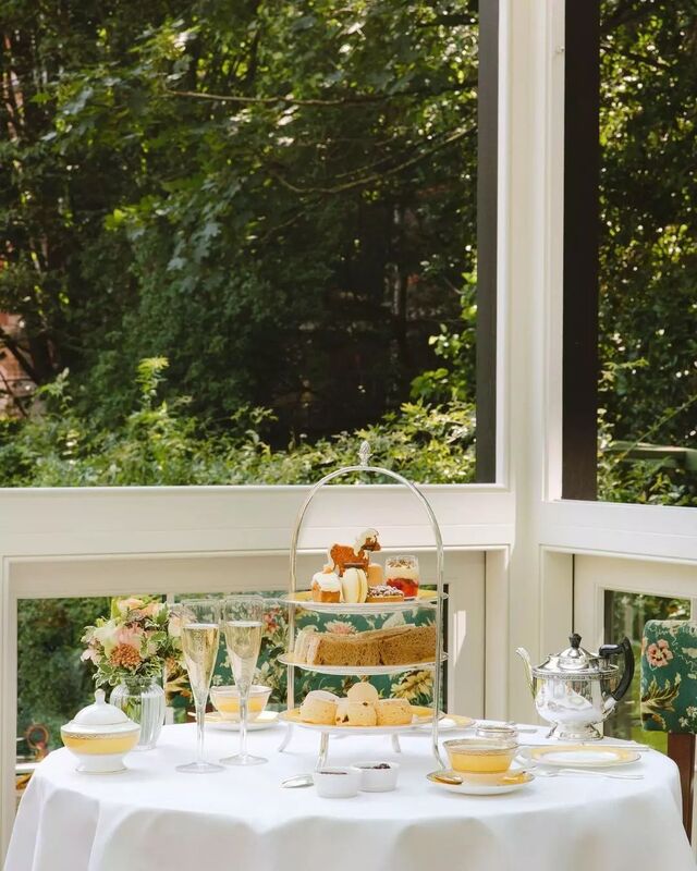 Tea by the garden