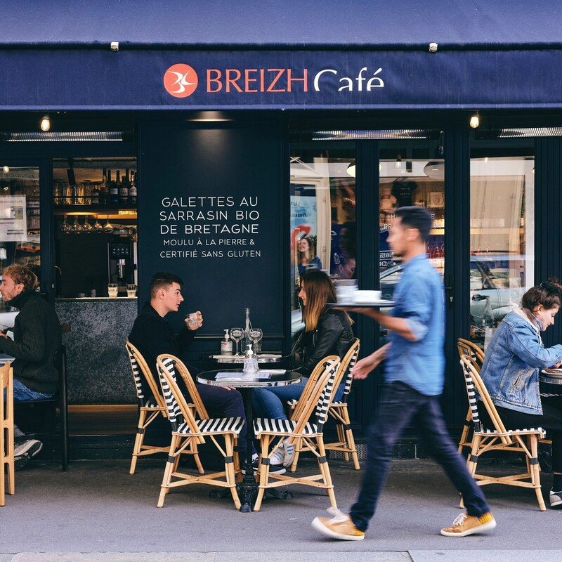 Terrace outside Breizh Café